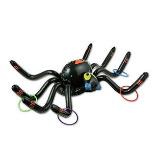 🔥Inflatable Spider Ring Toss Game Halloween Party Games 5 Pieces BNWT🔥